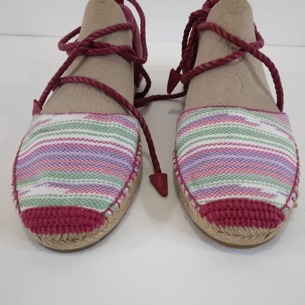 UGG Libbi Serape Espadrille Pink Sandals 1011189 Size 8 NEW